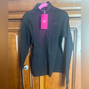 Womens black turtleneck shirt